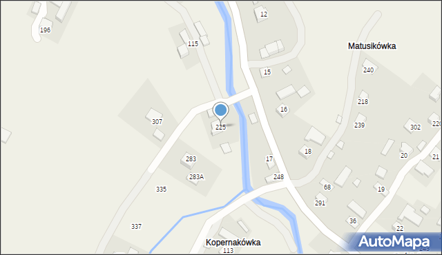 Gródek, Gródek, 225, mapa Gródek