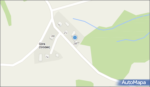 Gródek, Gródek, 246, mapa Gródek