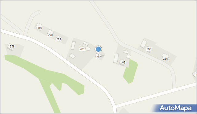 Gródek, Gródek, 282, mapa Gródek