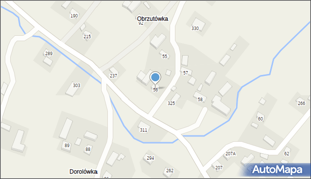 Gródek, Gródek, 56, mapa Gródek