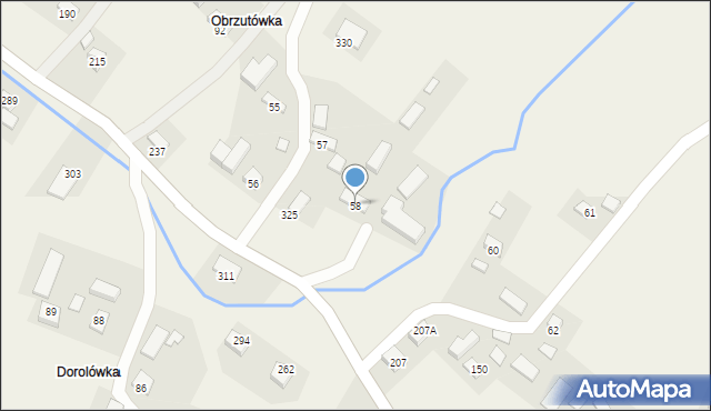 Gródek, Gródek, 58, mapa Gródek