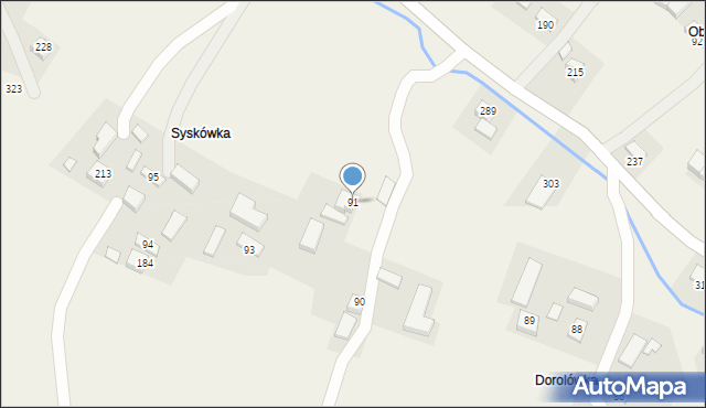 Gródek, Gródek, 91, mapa Gródek