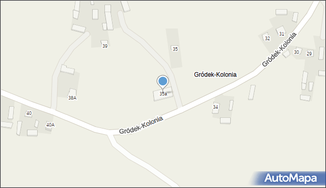 Gródek-Kolonia, Gródek-Kolonia, 35a, mapa Gródek-Kolonia