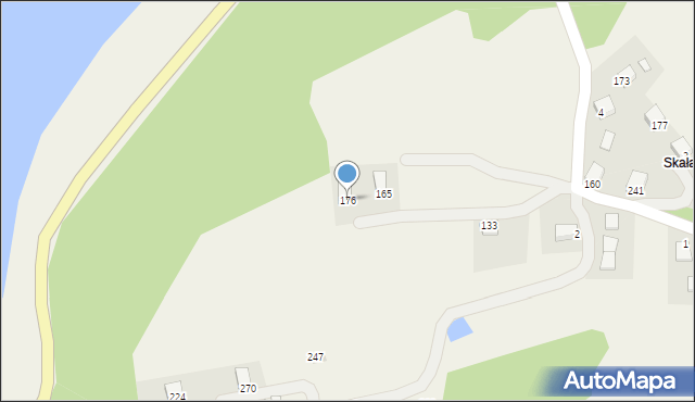 Gródek nad Dunajcem, Gródek nad Dunajcem, 176, mapa Gródek nad Dunajcem