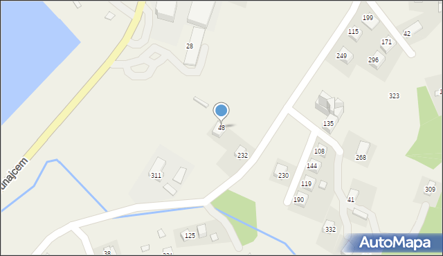 Gródek nad Dunajcem, Gródek nad Dunajcem, 48, mapa Gródek nad Dunajcem