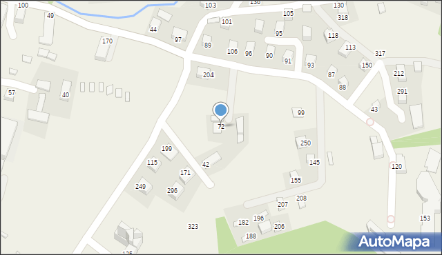 Gródek nad Dunajcem, Gródek nad Dunajcem, 72, mapa Gródek nad Dunajcem