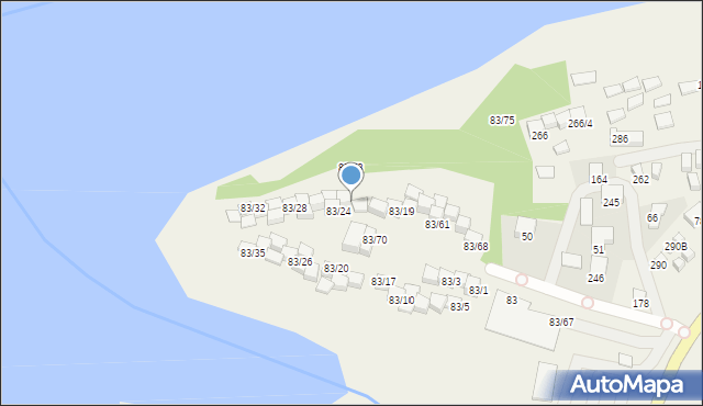 Gródek nad Dunajcem, Gródek nad Dunajcem, 83/22, mapa Gródek nad Dunajcem