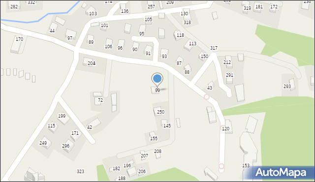 Gródek nad Dunajcem, Gródek nad Dunajcem, 99, mapa Gródek nad Dunajcem