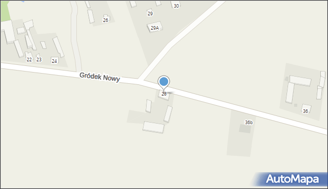Gródek Nowy, Gródek Nowy, 28, mapa Gródek Nowy