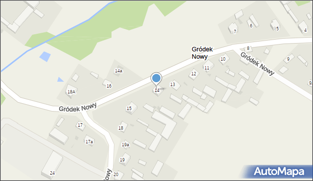 Gródek Rządowy, Gródek Rządowy, 14, mapa Gródek Rządowy