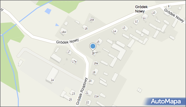 Gródek Rządowy, Gródek Rządowy, 18, mapa Gródek Rządowy