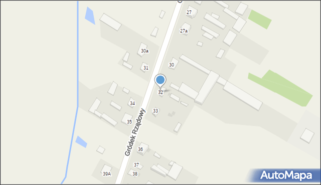 Gródek Rządowy, Gródek Rządowy, 32, mapa Gródek Rządowy