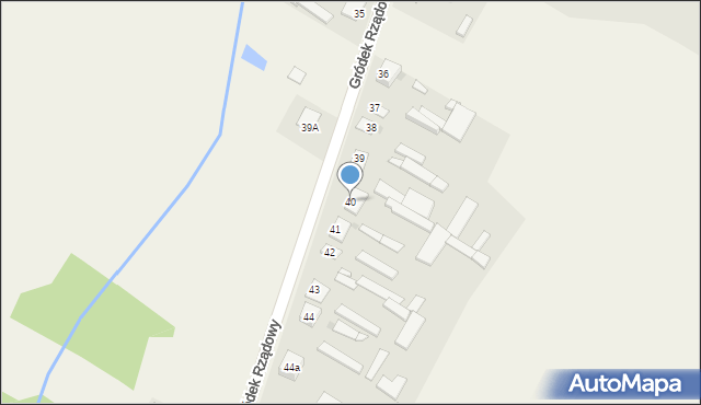 Gródek Rządowy, Gródek Rządowy, 40, mapa Gródek Rządowy