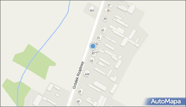 Gródek Rządowy, Gródek Rządowy, 43, mapa Gródek Rządowy