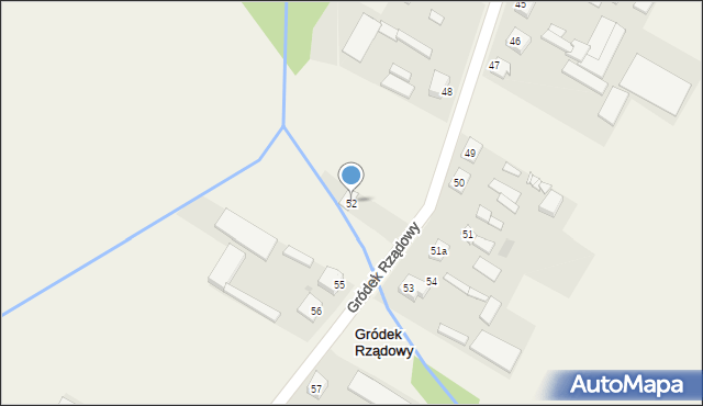 Gródek Rządowy, Gródek Rządowy, 52, mapa Gródek Rządowy