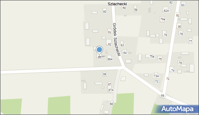 Gródek Szlachecki, Gródek Szlachecki, 65, mapa Gródek Szlachecki