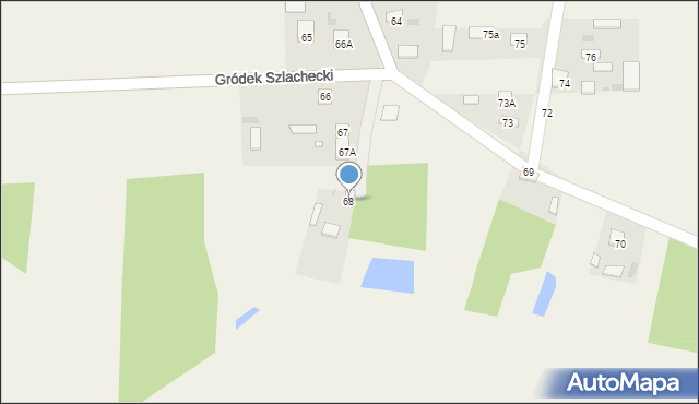 Gródek Szlachecki, Gródek Szlachecki, 68, mapa Gródek Szlachecki