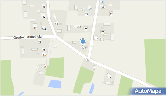 Gródek Szlachecki, Gródek Szlachecki, 73, mapa Gródek Szlachecki