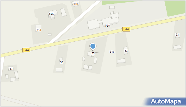 Gródki, Gródki, 55, mapa Gródki