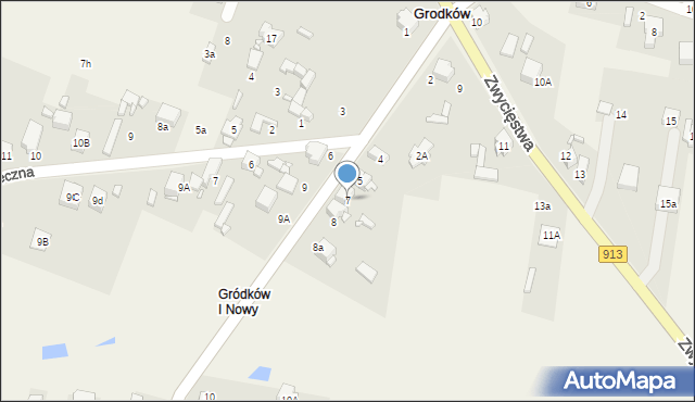 Grodków, Grodziecka, 7, mapa Grodków