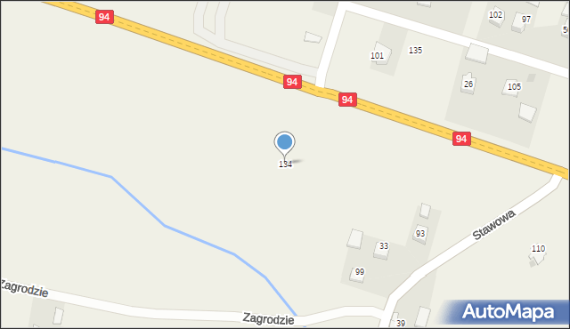 Grodkowice, Grodkowice, 134, mapa Grodkowice