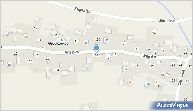 Grodkowice, Grodkowice, 24, mapa Grodkowice