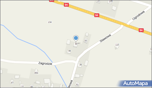 Grodkowice, Grodkowice, 33, mapa Grodkowice