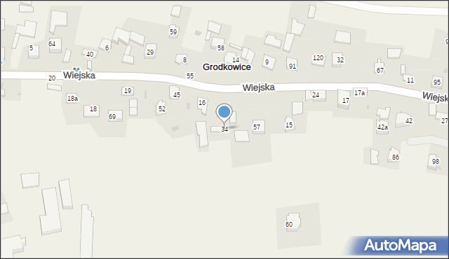 Grodkowice, Grodkowice, 34, mapa Grodkowice