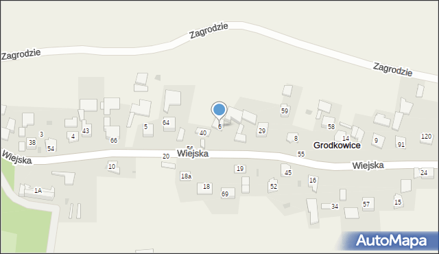 Grodkowice, Grodkowice, 6, mapa Grodkowice