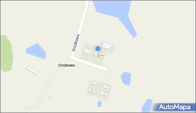 Grodkowo, Grodkowo, 3, mapa Grodkowo