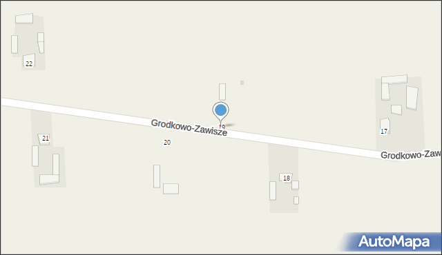 Grodkowo-Zawisze, Grodkowo-Zawisze, 19, mapa Grodkowo-Zawisze