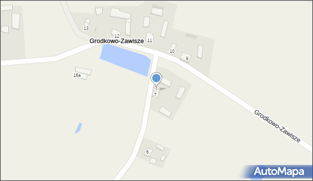 Grodkowo-Zawisze, Grodkowo-Zawisze, 8, mapa Grodkowo-Zawisze