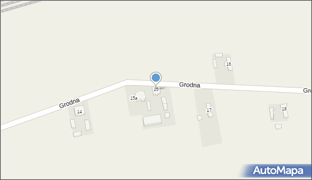 Grodna, Grodna, 15, mapa Grodna