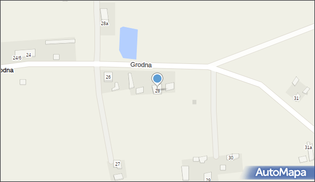 Grodna, Grodna, 28, mapa Grodna