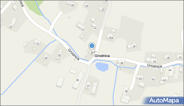 Grodnica, Grodnica, 20, mapa Grodnica