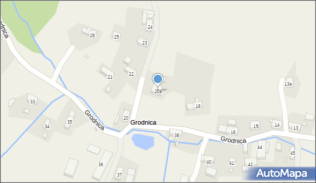 Grodnica, Grodnica, 20a, mapa Grodnica