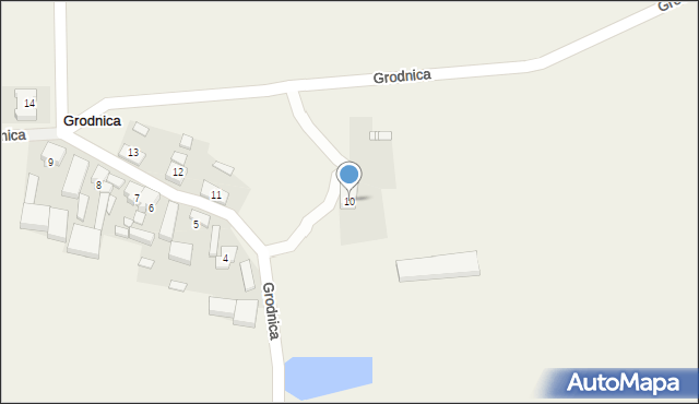 Grodnica, Grodnica, 10, mapa Grodnica