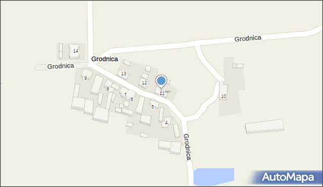 Grodnica, Grodnica, 11, mapa Grodnica