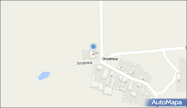 Grodnica, Grodnica, 14, mapa Grodnica