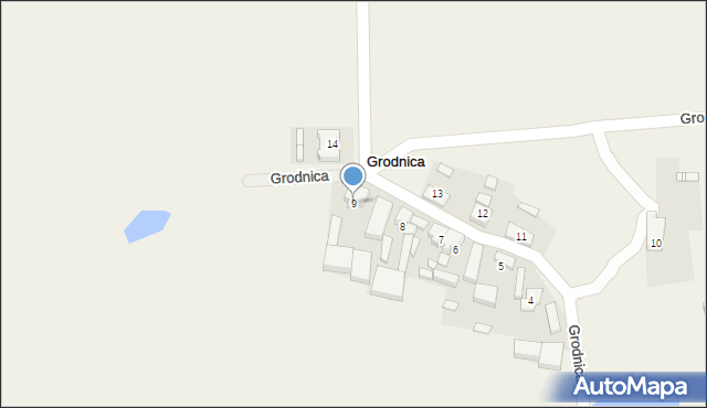 Grodnica, Grodnica, 9, mapa Grodnica