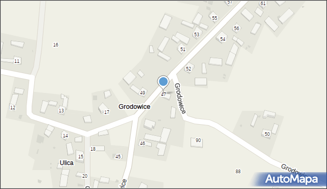 Grodowice, Grodowice, 47, mapa Grodowice