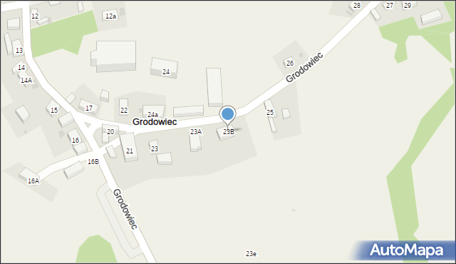 Grodowiec, Grodowiec, 23B, mapa Grodowiec