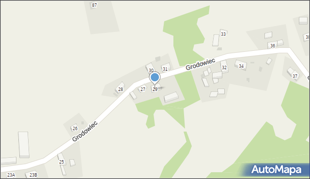 Grodowiec, Grodowiec, 29, mapa Grodowiec