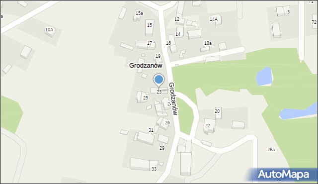 Grodzanów, Grodzanów, 23, mapa Grodzanów