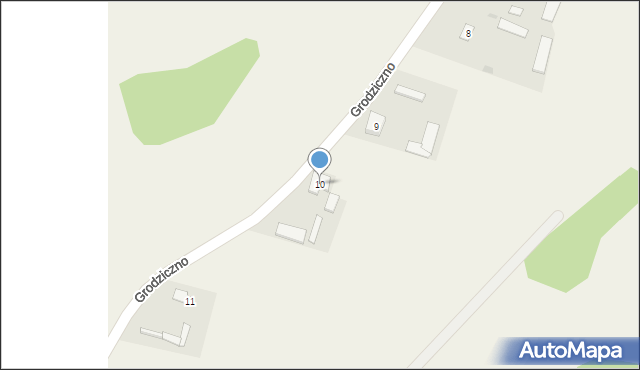 Grodziczno, Grodziczno, 10, mapa Grodziczno