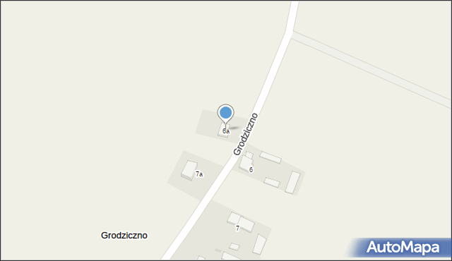 Grodziczno, Grodziczno, 6a, mapa Grodziczno