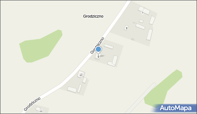 Grodziczno, Grodziczno, 9, mapa Grodziczno