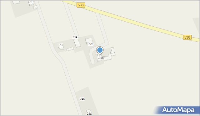 Grodziczno, Grodziczno, 22a, mapa Grodziczno