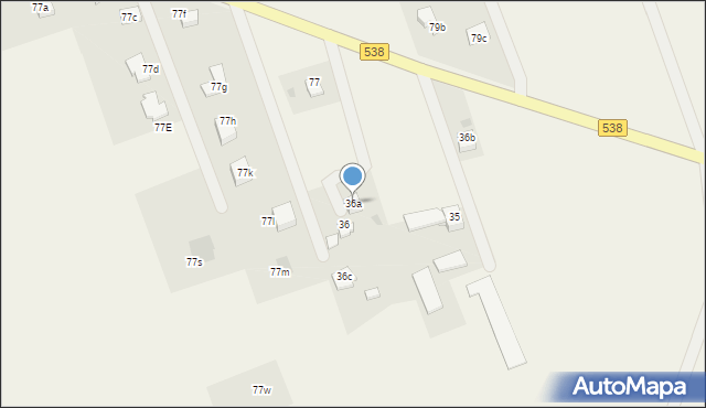 Grodziczno, Grodziczno, 36a, mapa Grodziczno