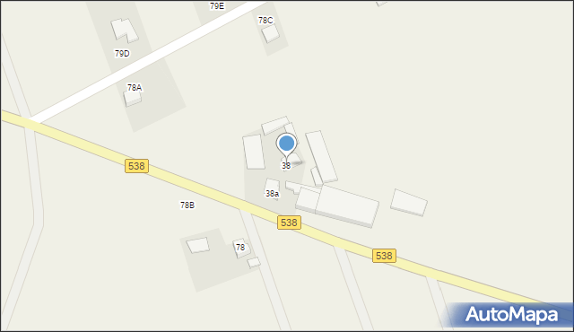 Grodziczno, Grodziczno, 38, mapa Grodziczno